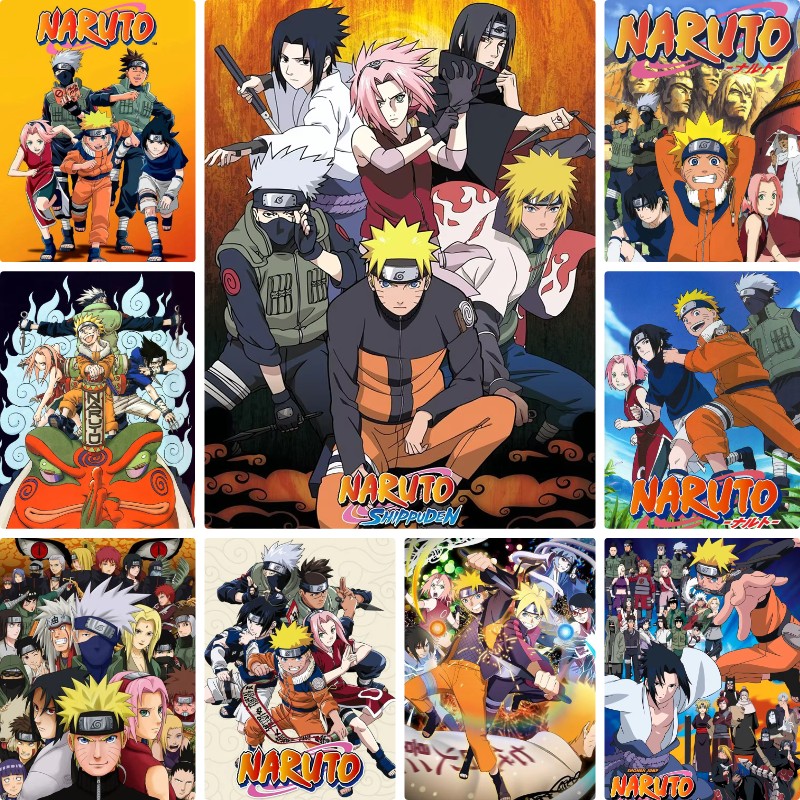 Photo Mosaic Print - Peinture au diamant DIY Naruto Anime,