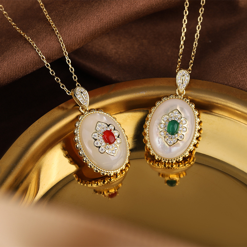Pendentif de fleur de luxe pou - Birth Flower Necklace avis et prix
