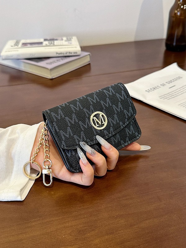 Porte-cartes en similicuir à i - Monogram Keychain Leather avis et prix