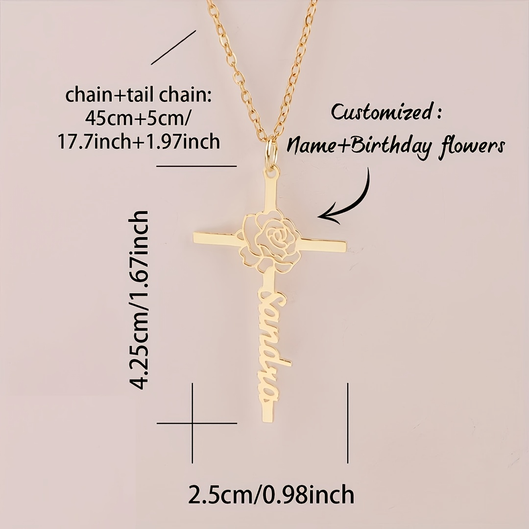 Collier personnalisé avec fleu - Birth Flower Necklace avis et prix