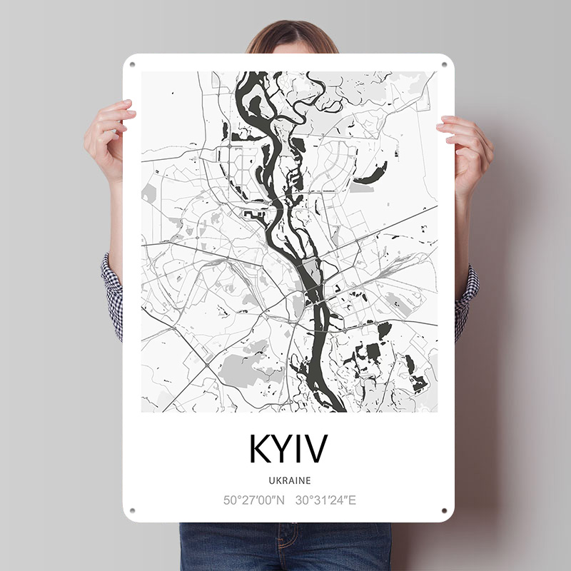 Affiche imprimée Carte de la v - Custom Map Poster avis et prix