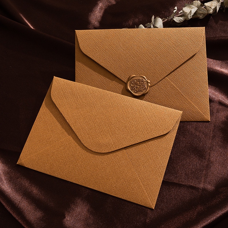 Enveloppe à motif rétro en lin - Wax Seal Letter Kit avis et prix