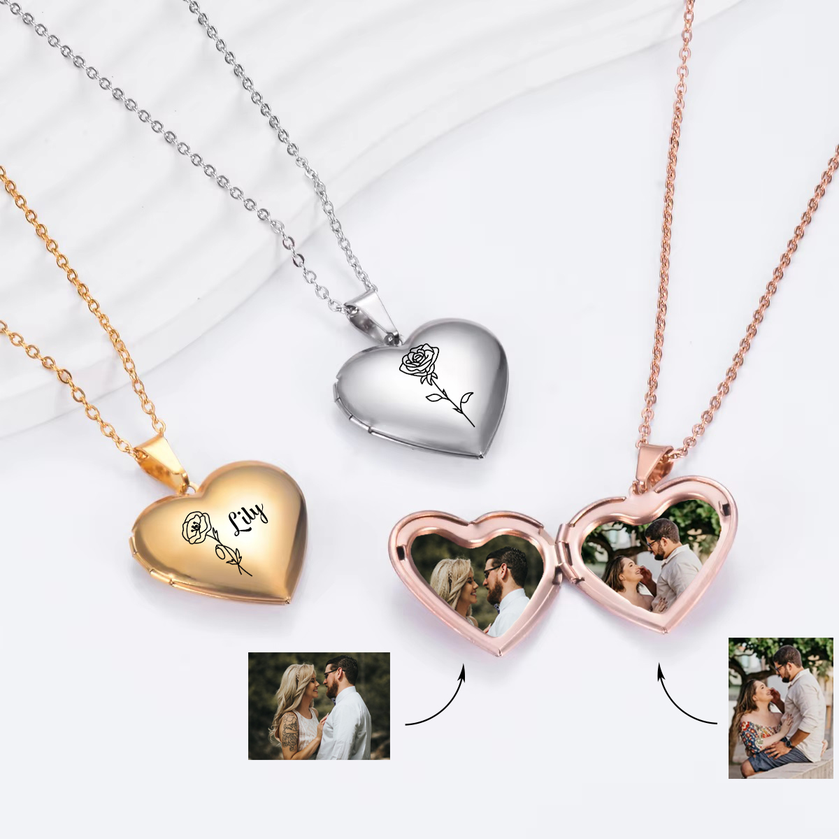 Collier personnalisé de fleur  - Birth Flower Necklace avis et prix